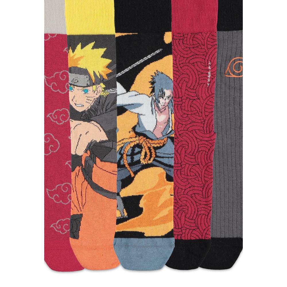 Naruto - 5 Pack / Giftset Chaussettes - Multicolore